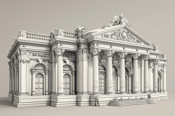Obraz premium Classical exterior building