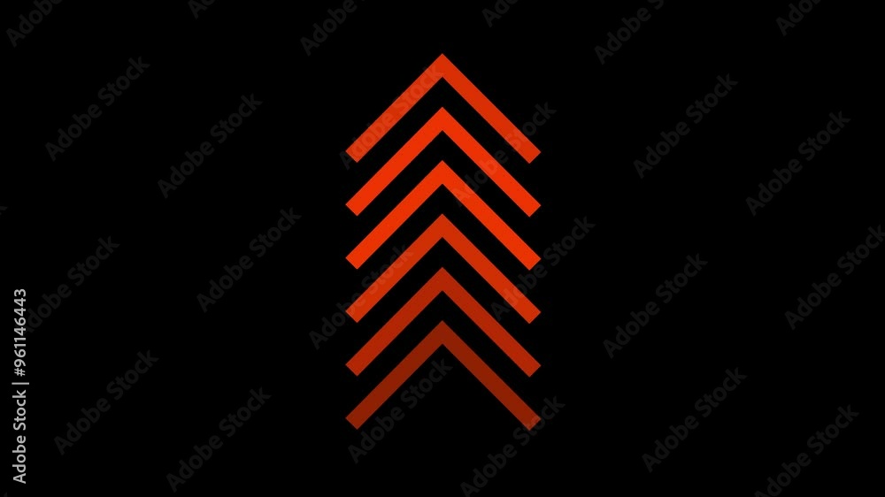 Poster abstract arrow icon loading animation