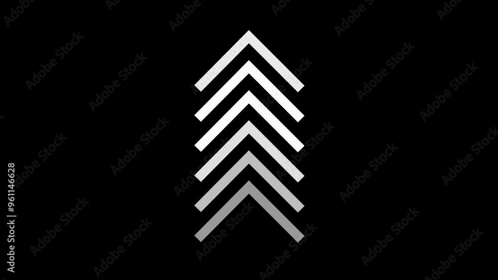 Poster abstract arrow icon loading animation
