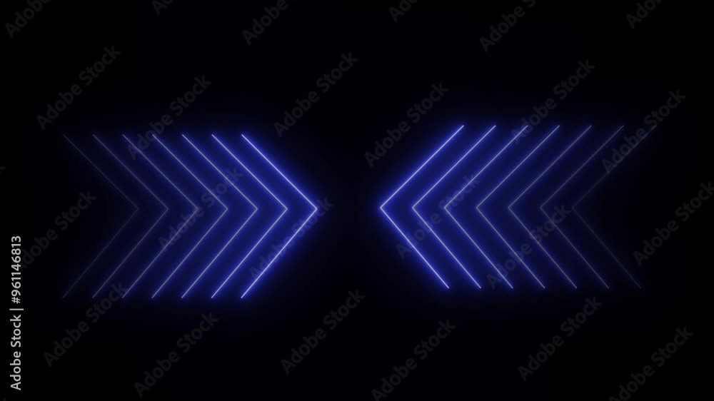 Fototapete arrow loop animation direction concept. arrow loading icon concept animation