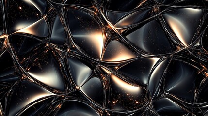 Abstract black and gold metallic background with a glossy finish.