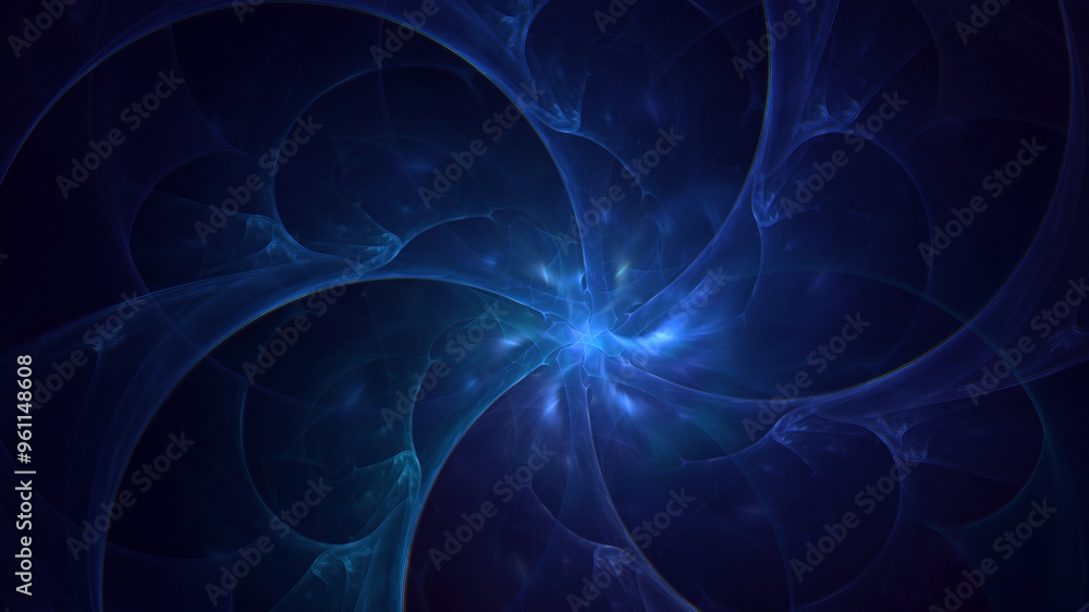 Poster 3d manual rendering abstract multicolor fractal light background. its not ai generatd illustration.