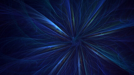 3D manual rendering abstract multicolor supernova fractal light background. Its not AI Generatd illustration.