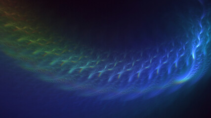 3D manual rendering abstract multicolor supernova fractal light background. Its not AI Generatd illustration.