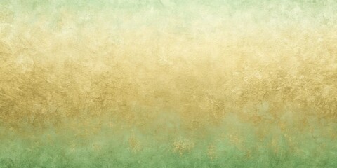 Obraz premium Cream textured vintage beige parchment paper with abstract pastel gold gradients on solid green background