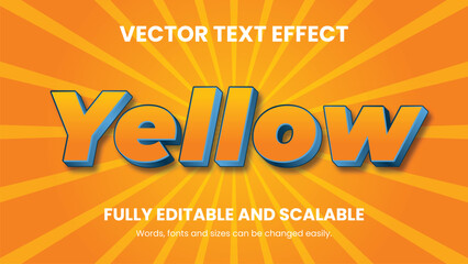 Vector 3d text effect design