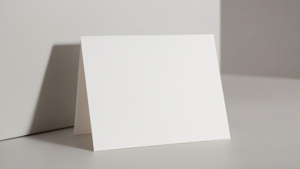 Naklejka premium Blank white card.