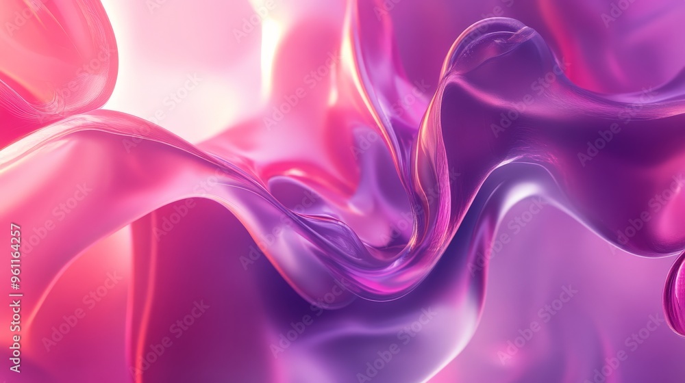Poster vibrant abstract gradient featuring flowing shades of purple and pink, creating a dynamic and visual