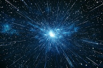 Fototapeta premium A stunning depiction of cosmic energy and starlight emanating in space.