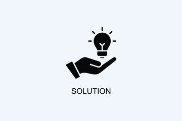 Solution Vector Icon Or Logo Illustration