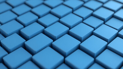 Abstract Blue Cubes Background