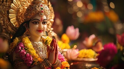 High Resolution Indian Goddess Laxshmi Digital Images 