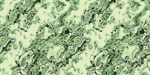 Abstract green swirls creating a unique and vibrant pattern.