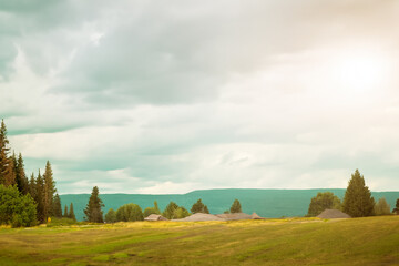 Cozy Landscape Background