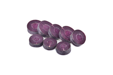 purple carrot isolated on white background