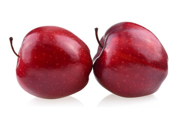 Red apple isolated on white background