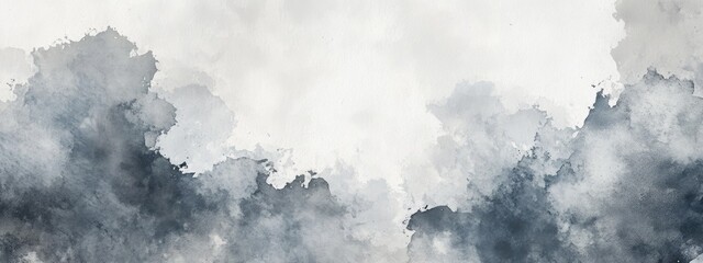 Evocative Watercolor Clouds: A Serene Exploration of Atmospheric Beauty