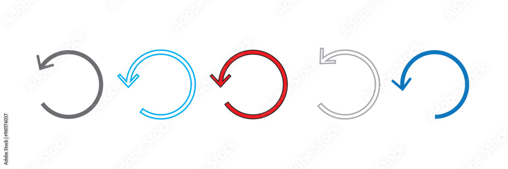 Poster refresh icon set. reload icon vector. update icon.