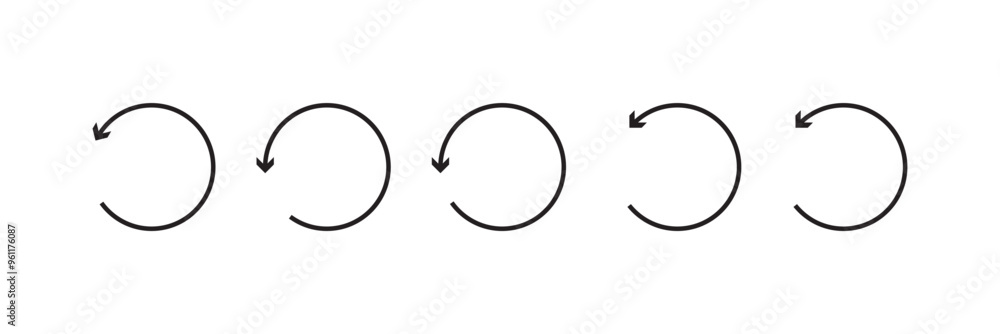 Poster refresh icon set. reload icon vector. update icon.