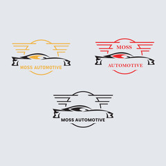 Gradient car service logo, Gradient auto parts logo design ,Flat design car logo collection