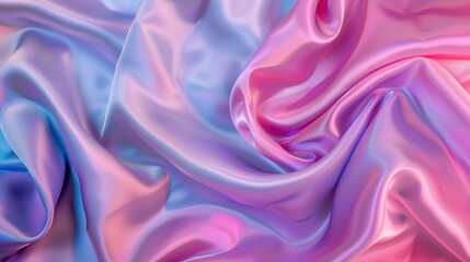 Obraz premium Abstract Satin Drape with Iridescent Colors