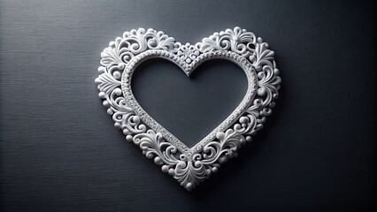 Beautifully crafted heart-shaped foam art on a dark background