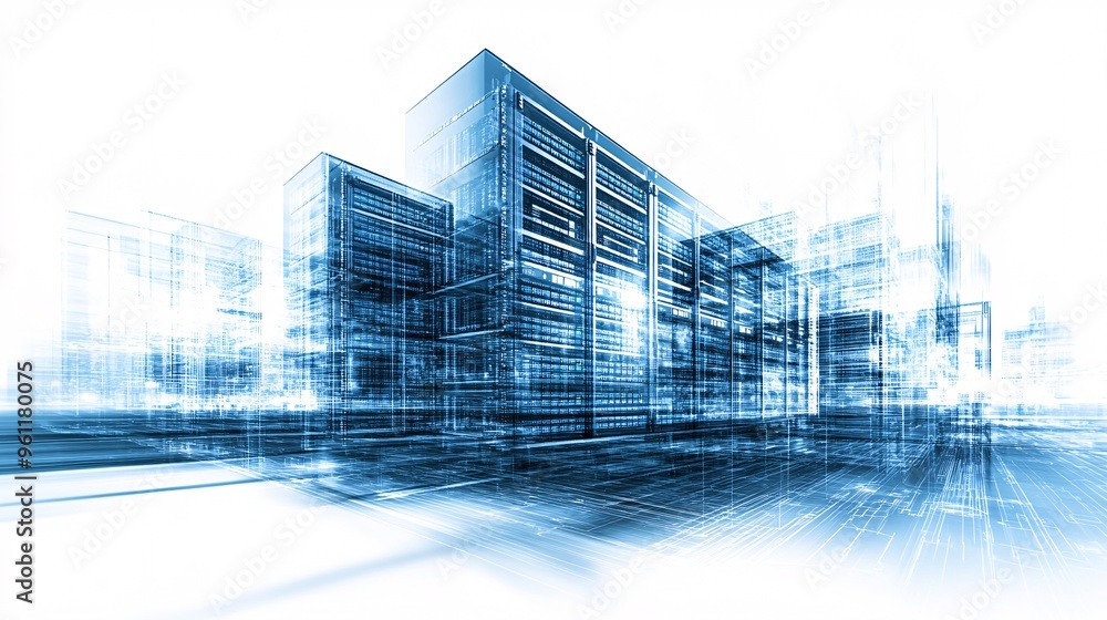 Aufkleber abstract background about engineering computer