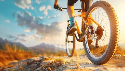 Mountain Biking on a Sunny Day