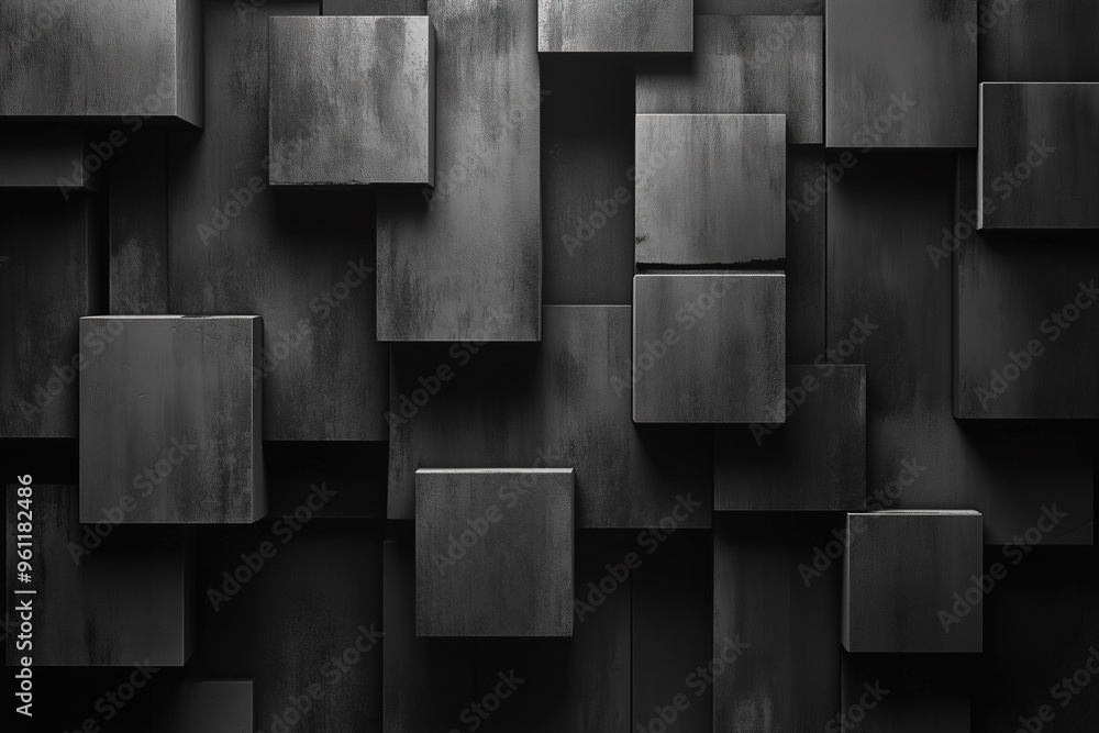 Fototapete the image is a close up of a stack of wooden blocks. the blocks are arranged in a way that creates a