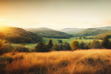 Cozy Landscape Background