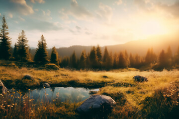 Cozy Landscape Background