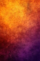 Obraz premium Vibrant abstract art with gradient colours transitioning from warm golden to deep purple hues, creating a textured and dynamic look.