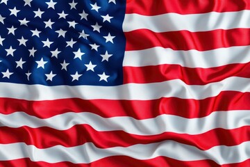Obraz premium US American flag. For USA Memorial day, Veteran's day, Labor day, or 4th of July celebration with generative ai