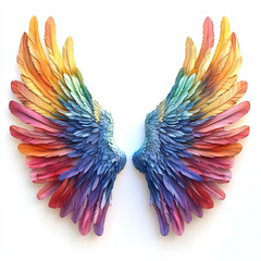 Obraz premium feathers isolated on white