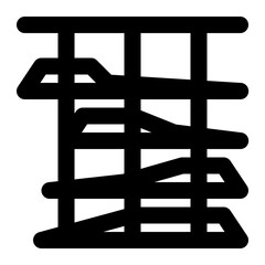 unified process, modeling, iterative, development, project management outline icon