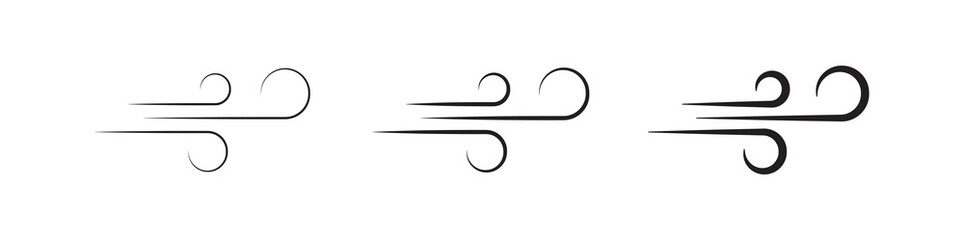 wind icon on white background