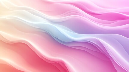 Fototapeta premium Abstract pink, purple, and blue wavy background.