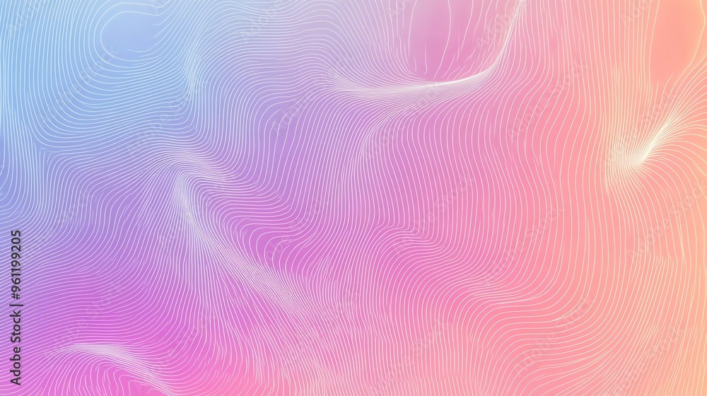 Poster abstract colorful background with white lines.