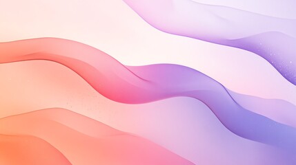 Obraz premium Abstract background with flowing, translucent waves of pink, purple, and orange.