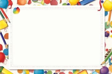 School Theme borderline Background