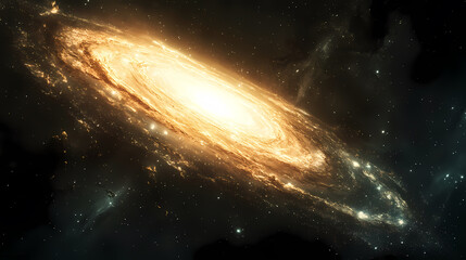 Fototapeta premium Mystical light of a rotating galaxy