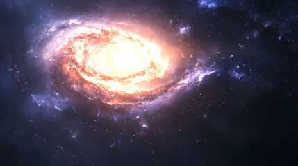 Fototapeta premium Mystical light of a rotating galaxy