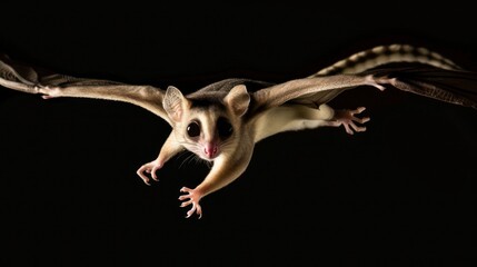Sugar Glider in Flight