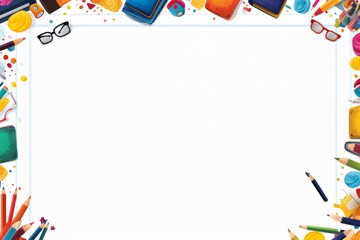 Obraz premium School Theme borderline Background