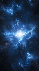 Fototapeta premium Spectacular scene of a supernova explosion