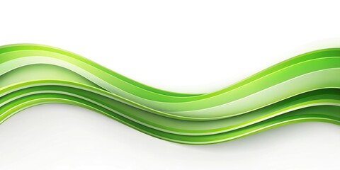Fototapeta premium Abstract green wavy background