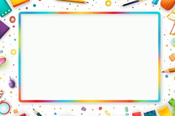 Fototapeta premium School Theme borderline Background