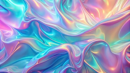 Abstract neon holographic pastel soft background