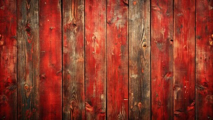 Shabby red wood background with weathered texture perfect for rustic or vintage designs