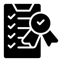 quality assurance, quality control, quality, management, project management solid or glyph icon